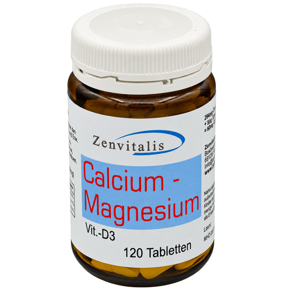 Calcium-Magnesium plus Vitamin D3 – 120 Tabletten, freigestellt