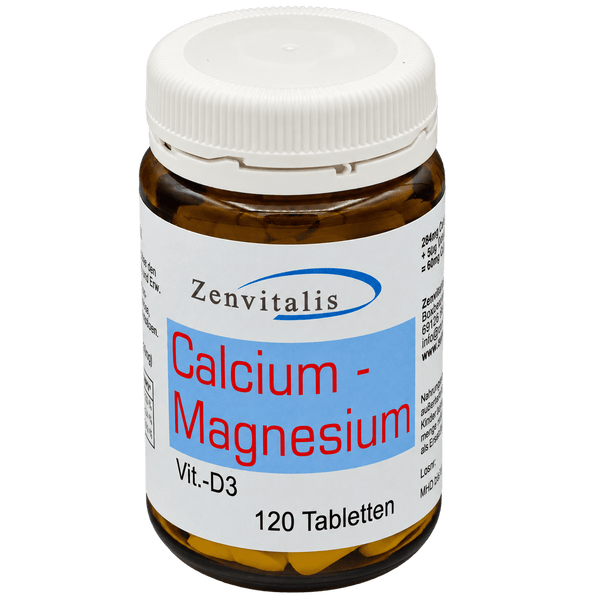 Calcium-Magnesium plus Vitamin D3 – 120 Tabletten, freigestellt