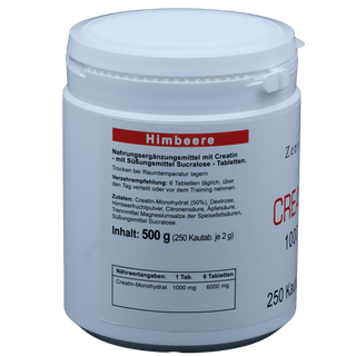 Creatin 1000mg Kautabletten mit Himbeergeschmack