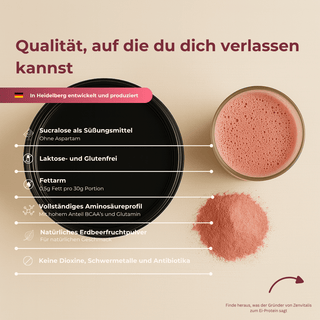 Egg-Protein / Ei-Protein Erdbeere