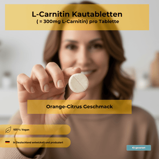 L-Carnitin Kautabletten Citrus-Orange