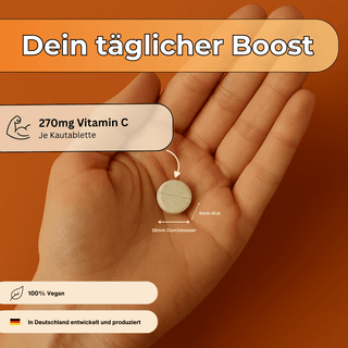 Vitamin C - 150 Kautabletten Limette-Orange